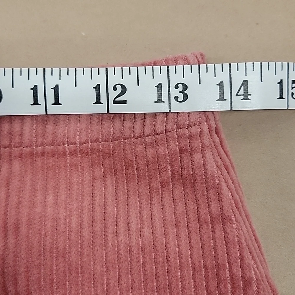 Forever 21, Size S, Mauve Corduroy Button Down Mini Skirt, EUC - Picture 3 of 8